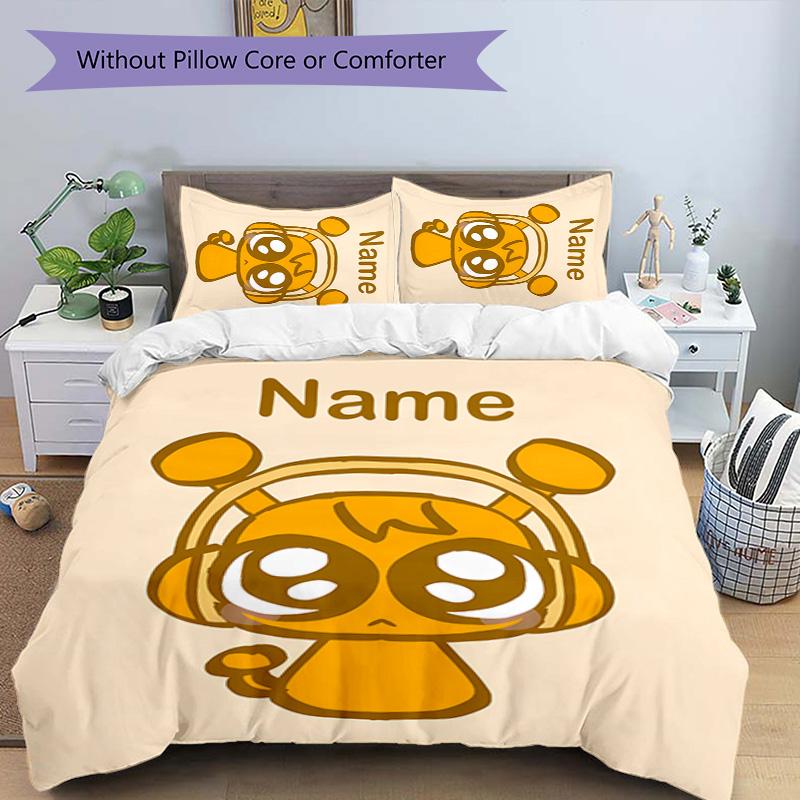 3pcs SPRUNKI3 Cover Set - Personalized Name, HD Printed Bedding with 1 Cover and 2 Pillowcases - Perfect for Home Decor, Easy Care