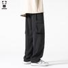 HIPANDA Men's Ice Silk Quick-Dry Functional Sport Straight Leg Cargo Pants