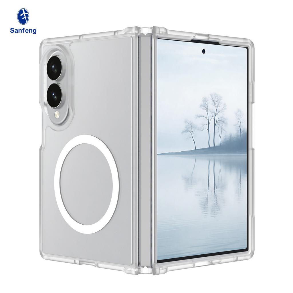 New Samsung ZFold8ultra Folding Anti-drop Mobile Phone Case Magnetic Skin Sense Fold7 Protective Case Wholesale