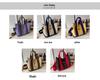 Japanese Color Block Canvas Tote: Lightweight, Large-Capacity, Versatile Handbag for Women - Shoulder or Crossbody Use.