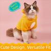 Solid Color Hairless Cat Clothes Winter Coat Bear Design Cat Hoodie Sweater Pullover Style Jumpsuit Design Pet Hoodie