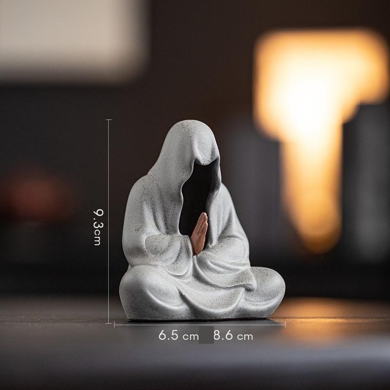 

Zen-inspired Non-physical Buddhist Ceramic Figurine Handicrafts Decorative Study Rooms Tea Ceremonies Tabletop Arrangements