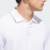 Adidas Logo Lockeres Langarm-Poloshirt Herren Tops Weiß JN3037