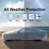 For Toyota Hilux 2015- All Weather Oxford Car Cover Uv Snow Dustproof Reflective Strip Outdoor Protection Black and Silver