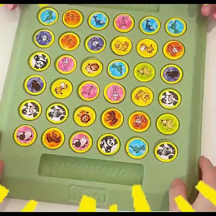 Buntes Früchte- & Tiere-Memory-Spiel, Lustiges Familienschach für Kinder, Langlebiges pädagogisches Tischspiel zur Förderung der Eltern-Kind-Bindung