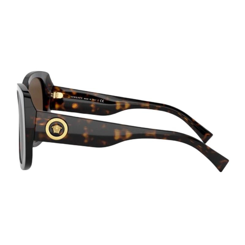 Versace Butterfly Frame Sunglasses Brown 2351557 VE4387108/73-Brown 56