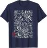 Japanese Boho Flowers – Sumi-e Style Floral Botanical Art T-Shirt