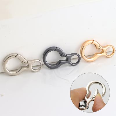 5pcs Metal Round Keychains Keyring Key Chain Ring Clip Holder Organizer for Home Car Keys Key Finder Women Men