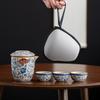 Shangqi Ru Kiln Travel Tea Set
