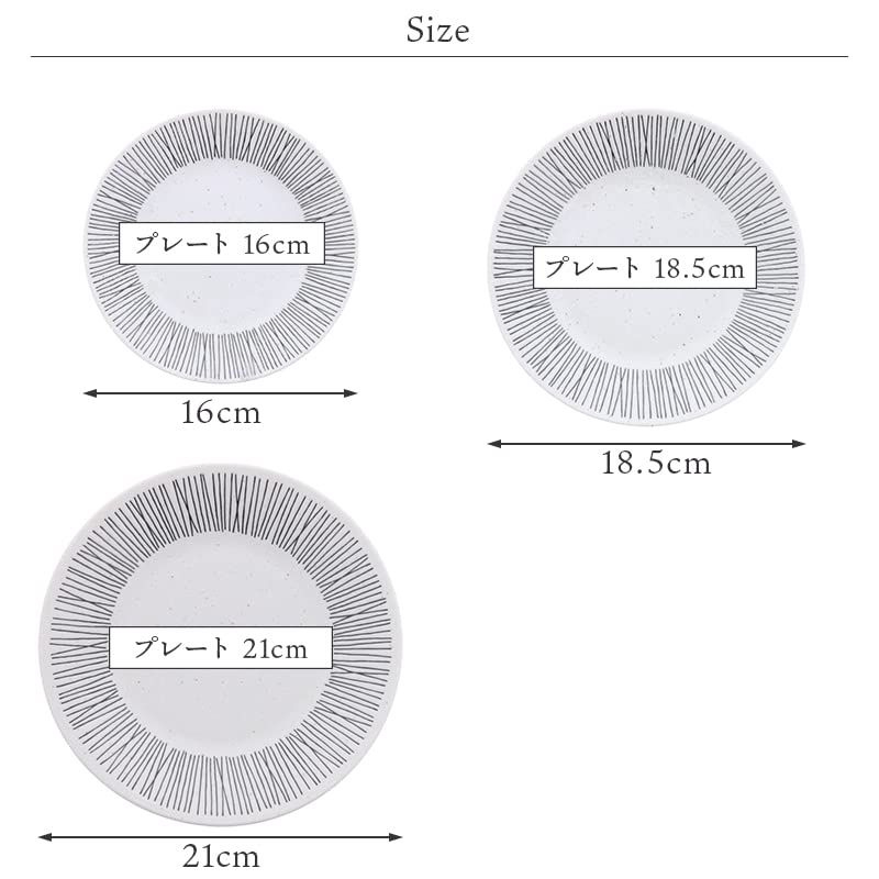 EAST table Pastacurryteller 21cm Randdraht Weiß Hergestellt in Japan Großer Teller Tiefer Teller Spülmaschinenfest Mikrowellengeeignet 111-004-01