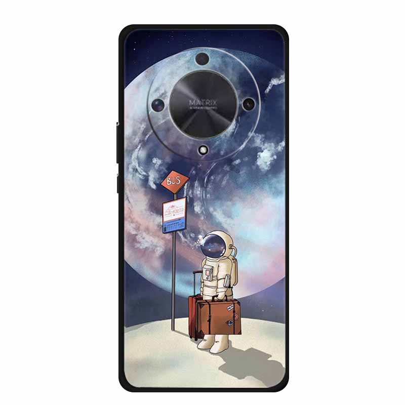 Gift Phone Cases for Honor X9a TPU Soft Silicone Back Cover for Huawei Honor X9 X 9A Funda Honor X9b X 9 a b Coque Spaceman Moon
