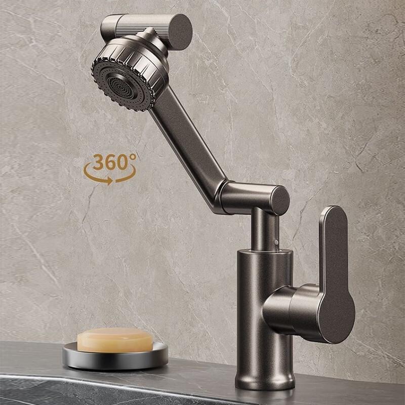Starry Grey Hot & Cold Bathroom Basin Faucet Sink Faucet  Bathroom Faucet  Kitchen Faucet