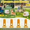 Lanceur de balles automatique pour chiens, Machine interactive de lancer de balle avec 3 niveaux de distance(20-46 pieds) & 5 Balles, Lanceur de Balle pour Chien pour Jouer à l'Intérieur et à l'Extérieur
