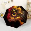 Galatasaray1 Personalized Name Umbrella Compact Travel Automatic Umbrella Compact Durable 8-Rib Foldable Design Travel Essential Fashionable