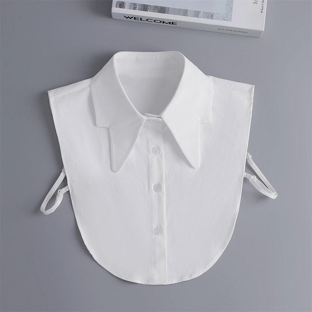 Linbaiway New Lapel Fake Collar Vintage Detachable Shirt Collar for Women Blouse Sweater False Collar Lapel Top Neckwear Ties