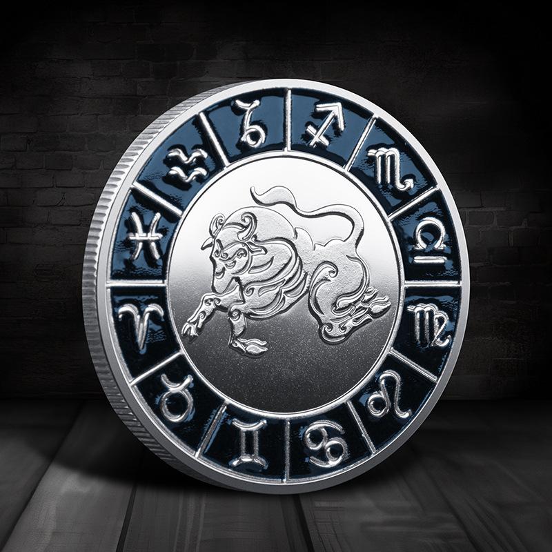 Памятная медаль Зодиака, Монеты Созвездия, Европейские и американские монеты, Памятные монеты Созвездия, Счастливые монеты, Коллекция Зодиака