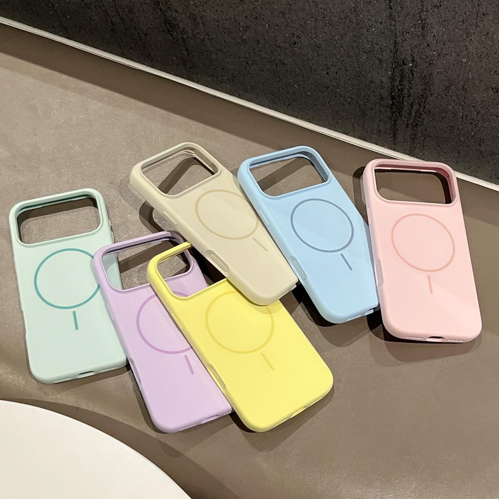 Liquid Silicone Magnetic Slim Phone Case For Magsafe Apple iPhone 13 14 15 16 17 Pro Max Plus Air Protective Soft Cover