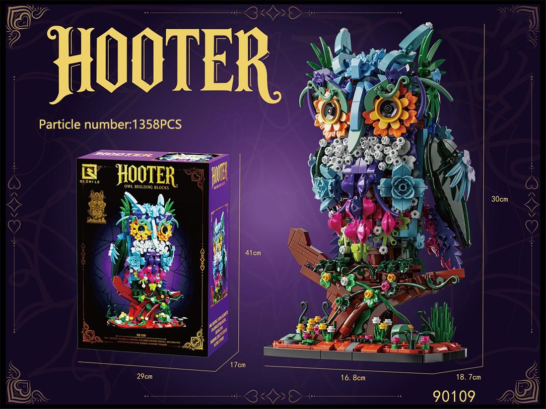 

1358 деталей Набор строительных блоков MOC Механическая сова 3D Модели Собранные игрушки Для детей Взрослых Настольное украшение Подарочный набор No box