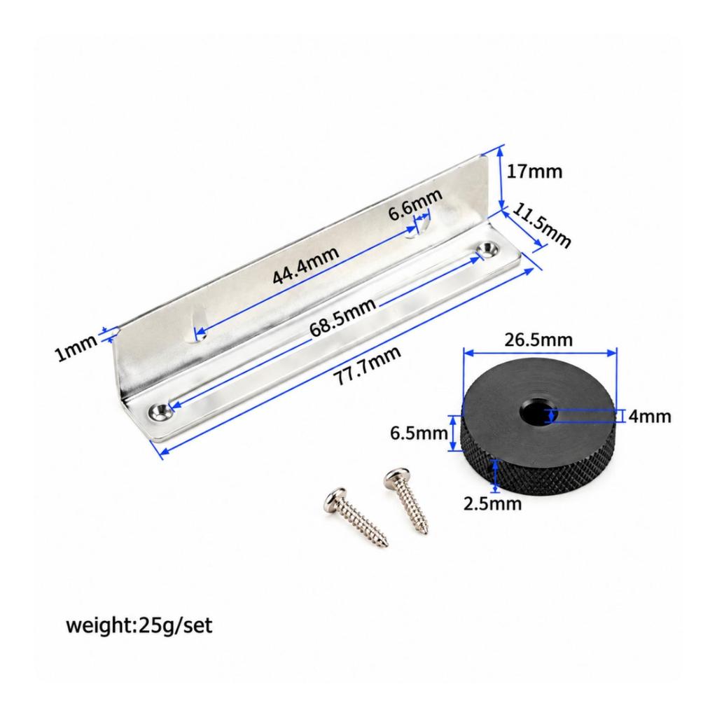 3 Pieces Hardware Silver Finish for Repair Technicians