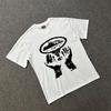 2026 Neues bedrucktes T-Shirt für Damen, Street Fashion Kleidung, Avantgarde-Stil, Retro Oversized Design. Geeignet für Damen