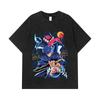 275 GSM Washed T-shirts 100% Cotton Solo Leveling V14 Print Unisex Heavy Cotton T Shirt