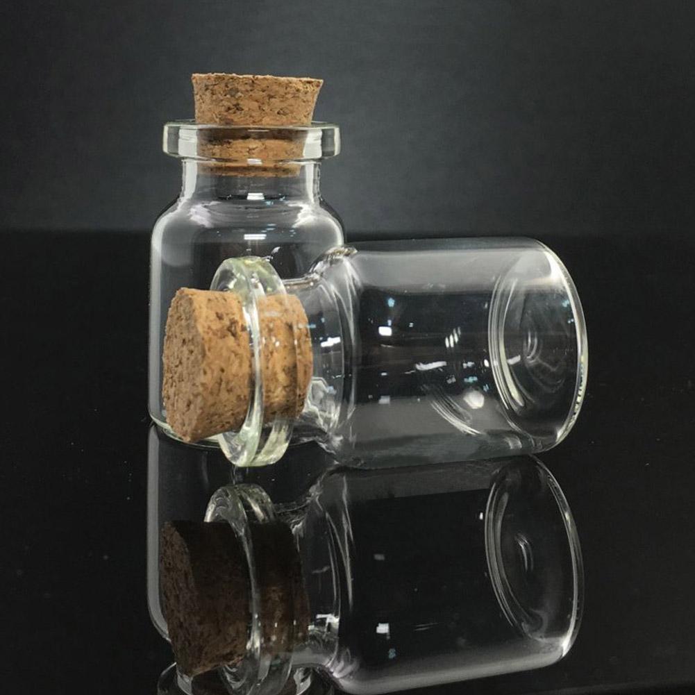 2PCS 22*28mm Clear Mini Small Cork Bottles Stopper Glass Vial Jars Containers 2PCS 22*28mm Clear Mini Small Cork Bottles Stopper Glass Vial Jars Containers