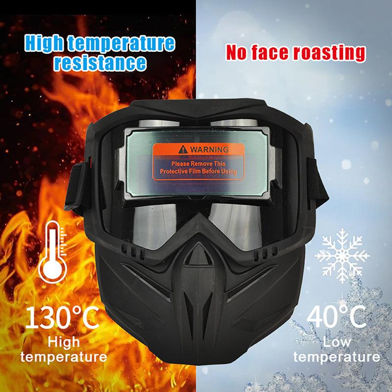 Auto Darkening Welding Helmet Welder Protector Helmet Detachable Welding Mask Head-mounted Breathable Welding Protector Helmet