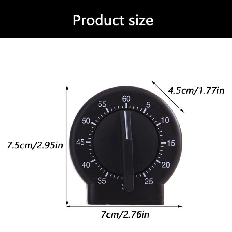 Mechanical Plastic Timers Countdowns Clock For Precise Time Management In Homes Office And Outdoor Activity