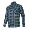 Blue Checked Flannel Shirt Lahti Pro Lpkf3 1 Pc