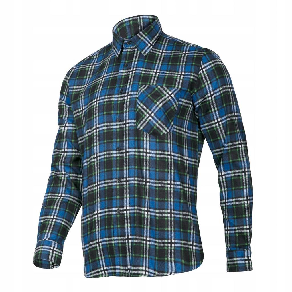 Blue Checked Flannel Shirt Lahti Pro Lpkf3 1 Pc