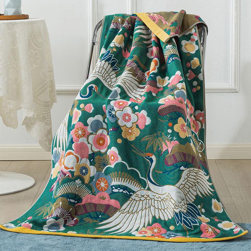 Pure Cotton Gauze Large Bath Towel Soft And Skin-Friendly, Easy To Absorb Water And Dry Quickly, Large Towel Multi-Functional Blanket, Large Towel
