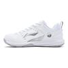 Li Ning Rocket Shoe 2.0 Slip Resistant, Breathable, Lightweight Low Top Badminton Shoes Unisex White Silver AYTU049-5