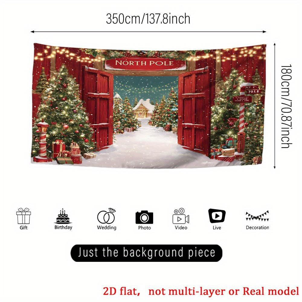 1Pcs Ultra Large Printed Party Banners Decoration Background Winter Backdrop Decorations For Photo Studio Photo Booth Christmas