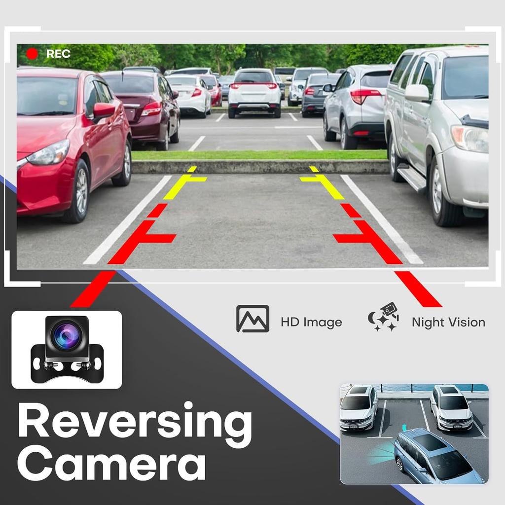 4Core 64GB Car Radio for GMC Acadia 2007-2012, Android Auto, CarPlay, 7' Touchscreen GPS with Backup Camera