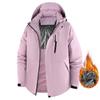 Unisex Fleece-Lined Graphene Quilted Jacket: Windproof, Waterproof, Cold Protection for Autumn/Winter Mountaineering