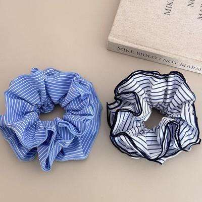 Texture di alta gamma e alla moda, Elastico per capelli a forma di anello del colon, Rinfrescante ed elegante, Accessorio per capelli elastico per coda di cavallo bassa