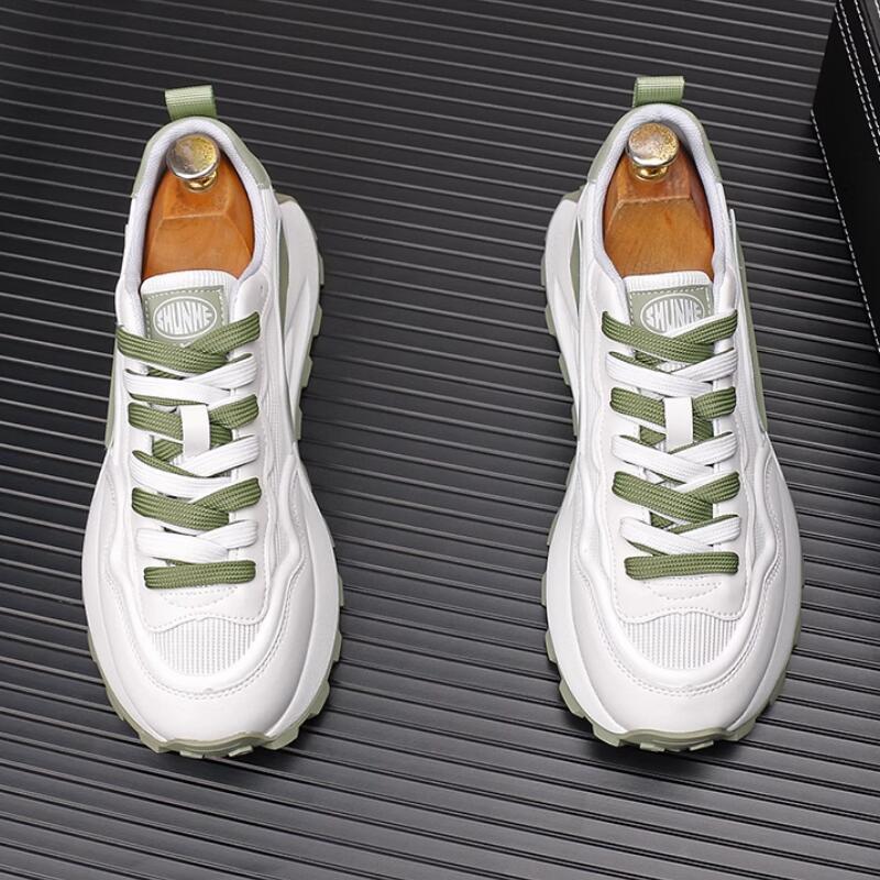 Modne nowe wiosenno-letnie buty dla ojca, gruba podeszwa, oddychająca siateczkowa powierzchnia, sportowe rekreacyjne buty męskie Forrest Gump a39