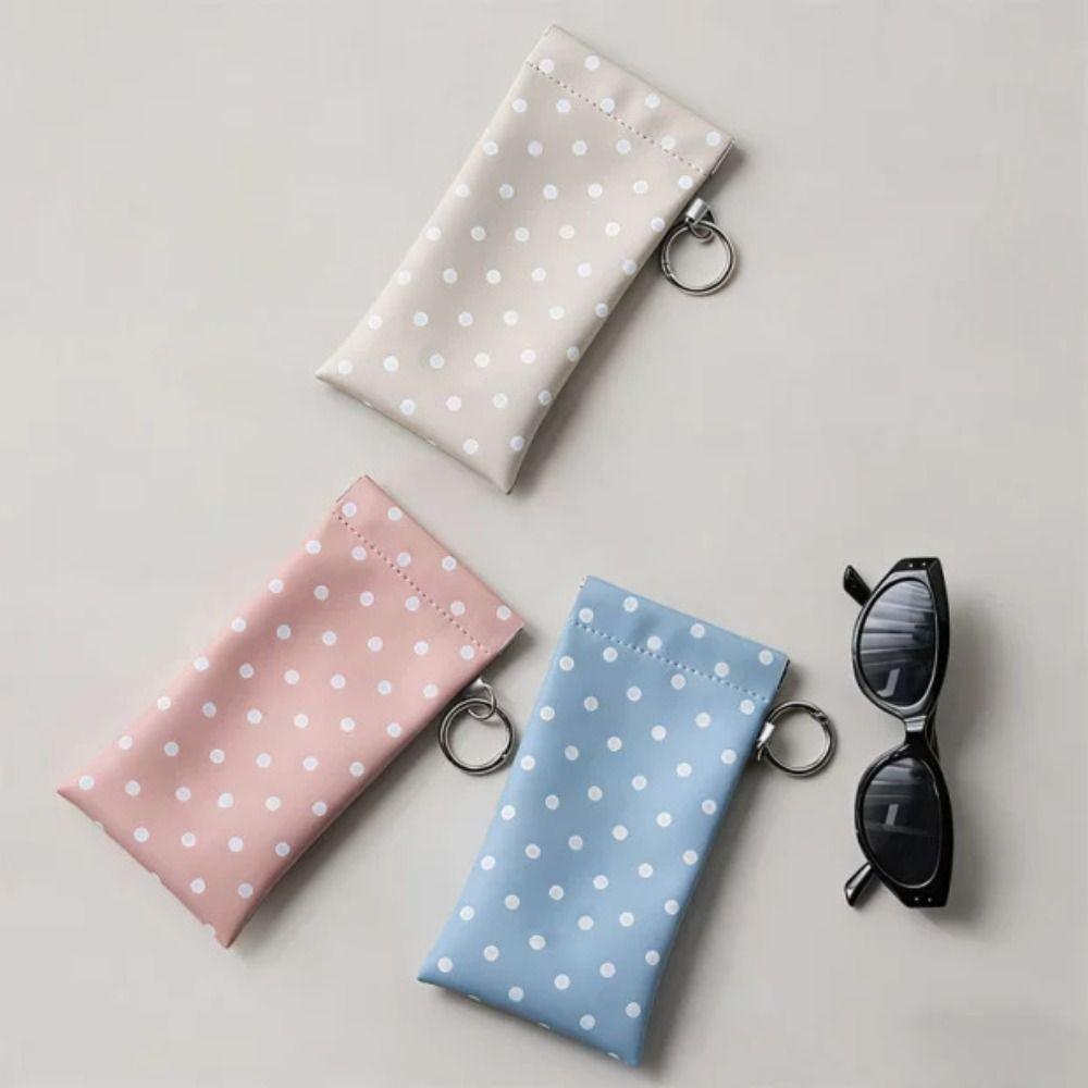 Shrapnel Snap Shut Polka Dot Glasses Case Portable Sunglasses Eyeglass Bag  Eyewear Protector Case