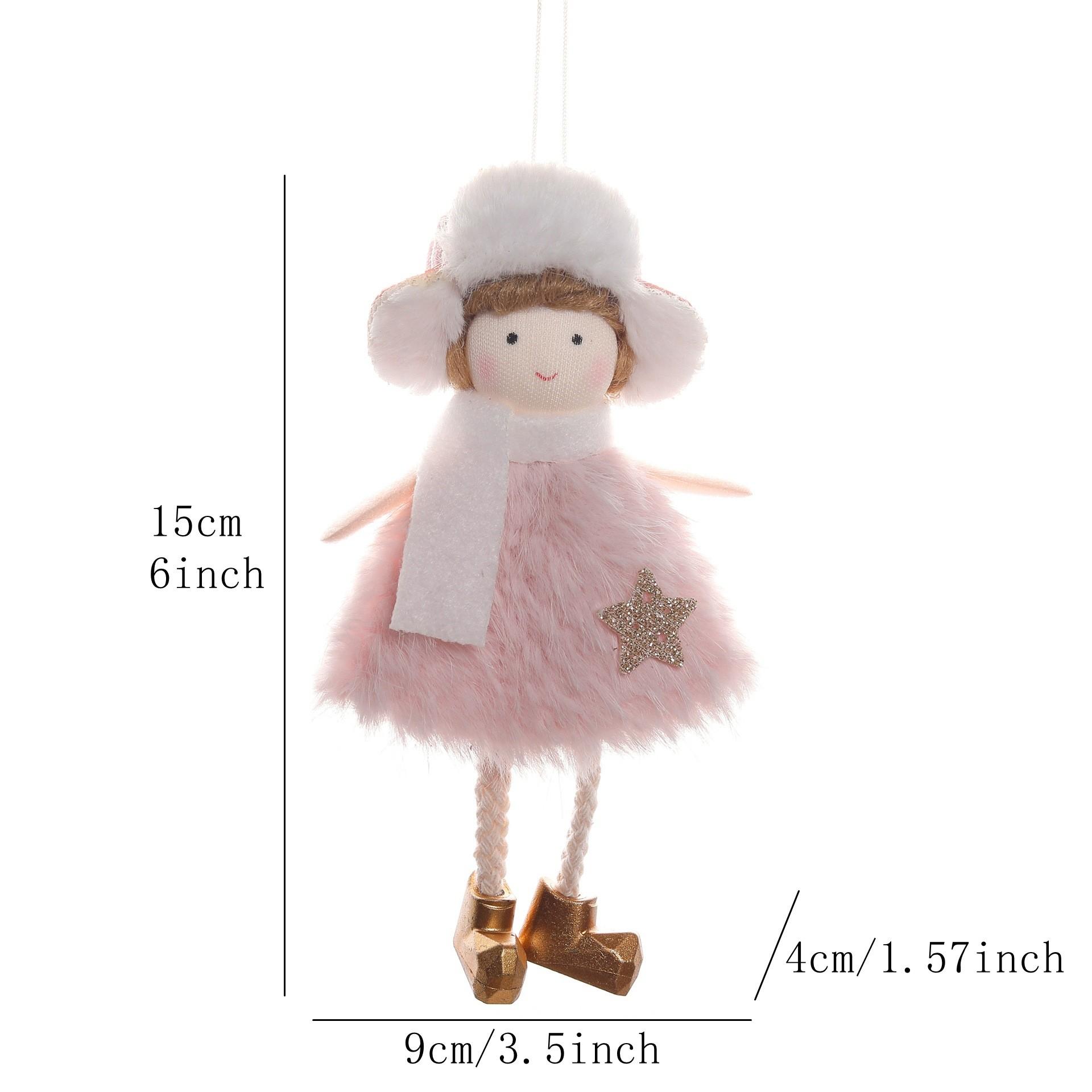 

Новое рождественское украшение цилиндр рога девочка ангел елочное украшение кулон маленький кулон