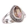 Natural Ametrine Gemstone Handmade 925 Solid Silver Jewelry Ring Size 8.5 I0n21