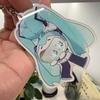 Acrylic HATSUNE MIKU Keychain Cute Anime Shaker Charm Best Friend Gift Cosplay Accessories