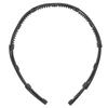 Compact Folding Headband Retractable Pocket Headband Hair Hoops Headpiece for GirlsBlack