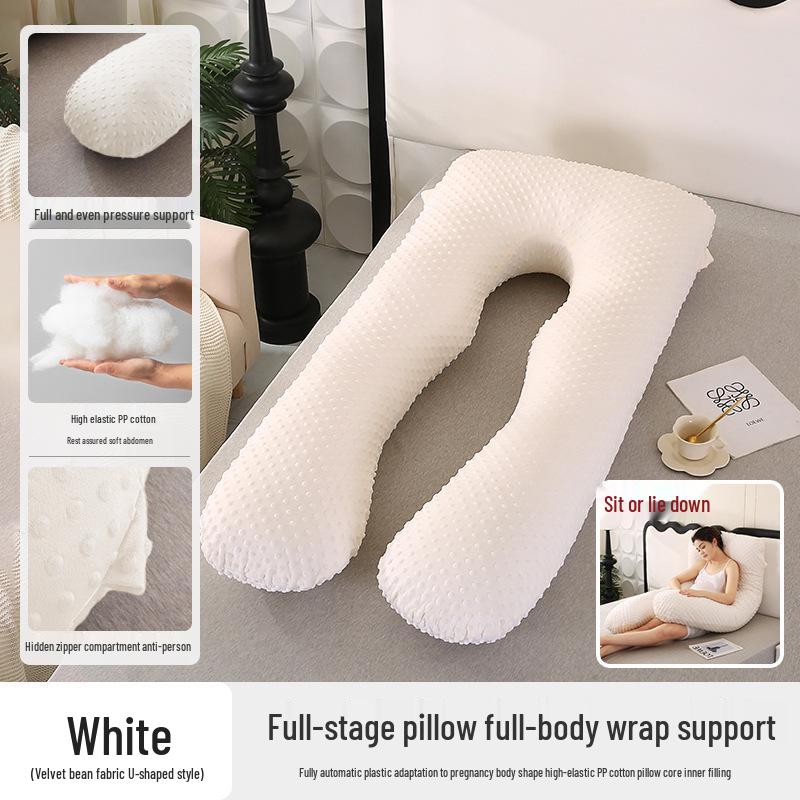 Pregnancy Support Pillow: G, U & L Shapes for Side Sleeping & Back Support