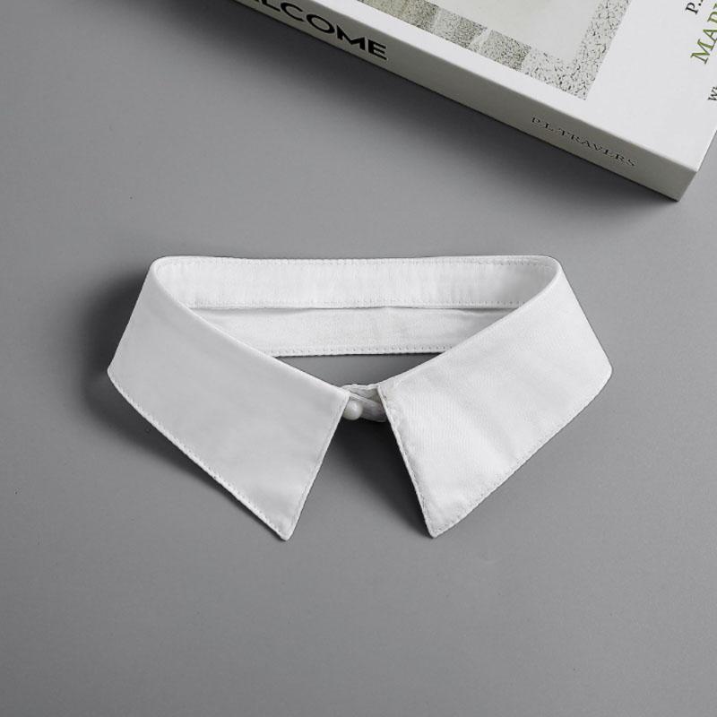 Fashion White Fake Collar Women Detachable Collars Black Woman False Collar Lace Removable Half Shirts Tie Top Collars Decor
