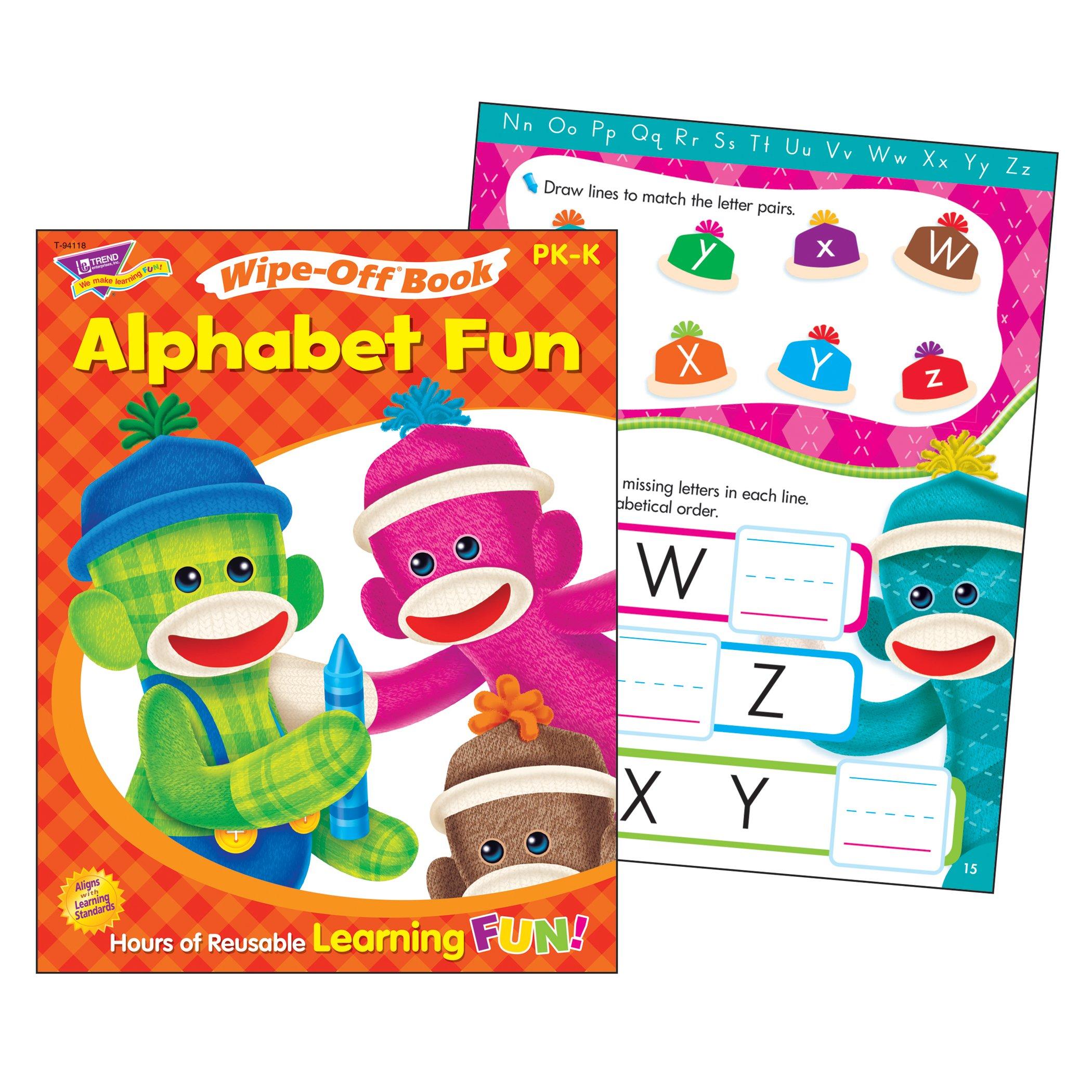 

Trace and erase picture book alphabet fan