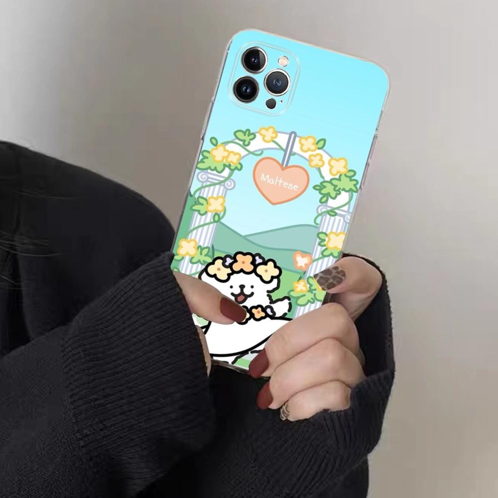 Cartoon Cute Hug Heart Dog Phone Case for iPhone 15 8 7 6 6S Plus X SE 2020 XR XS 14 11 12 13 Mini Pro Max Mobile Case