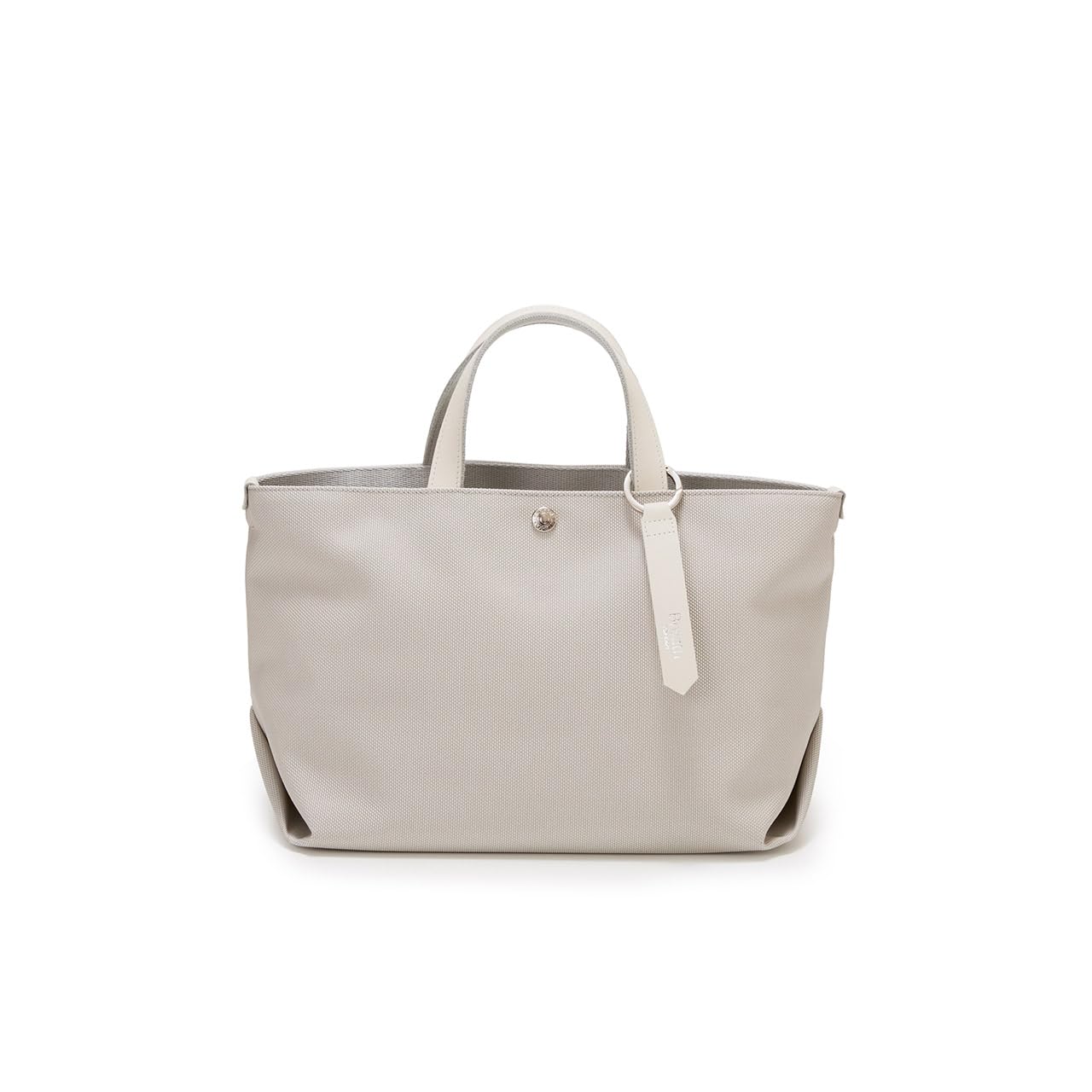 Topkapi Breath Aerial Lightweight Nylon Tote Bag with Color Strap 502086100125 (Light Gray) Women s