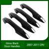 Ruili58 для Honda CRV CR-V 2007-2011 посеребренная черная карбоновая хромированная накладка на дверную ручку автомобиля декоративная наклейка