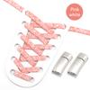 1 Pair Flat Shoe Laces Magnetic Metal Lock Elastic Shoelaces Colour Precision Compilation Lazy Shoelace For Sneakers Shoestring