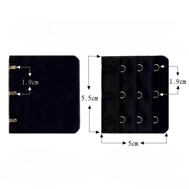Lot Sexy Women Bra Extenders 3 Rows*3 Buckles Hasps Stainless Steel Hooks Underwear Buckle Women Intimates Accessories